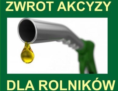 ZWROT PODATKU AKCYZOWEGO DLA ROLNIKÓW